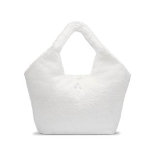 【NIKE 耐吉】托特包 Jordan Monarch Sherpa 22L 白 羊羔絨 手提 JD2543068AD-001