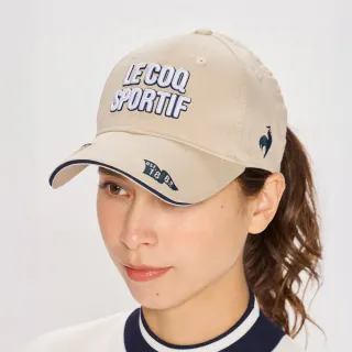 【LE COQ SPORTIF 公雞】高爾夫系列.女款卡其色運動可愛帽子多色選擇防曬帽子 QLW0J100