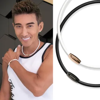 【&MORE 愛迪莫】GX Pro 石墨烯超傳導健康鈦項鍊.項圈(玫瑰金/槍灰/鈦鍺/能量/禮物)