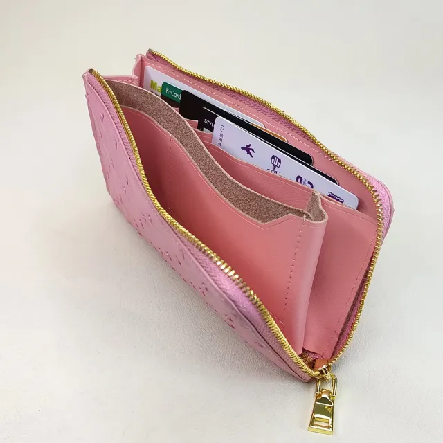 【M2nd】珍稀鴕鳥皮輕薄迷你長夾(T65A)