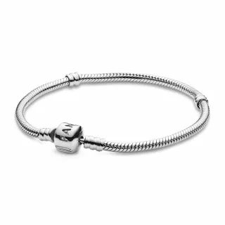 【Pandora 潘多拉】Moments經典釦頭手鏈-母親節/禮物/生日/情人/飾品