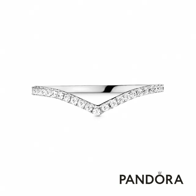 【Pandora 潘多拉】閃爍許願骨寶石戒指