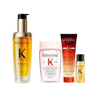 【KERASTASE 巴黎卡詩】金緻柔馭山茶花鎏光露75ml(升級版奢光小金油/護髮油/髮油)