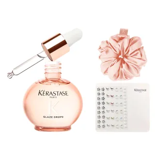 【KERASTASE 巴黎卡詩】釉光香頌玫瑰護髮精油45ml(全新上市/小粉球/柔順/抗躁/蓬彈)
