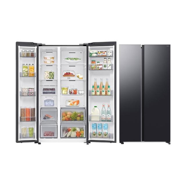 【Samsung 三星】655公升 美式變頻對開雙門冰箱(RS70F65Q4FTW)