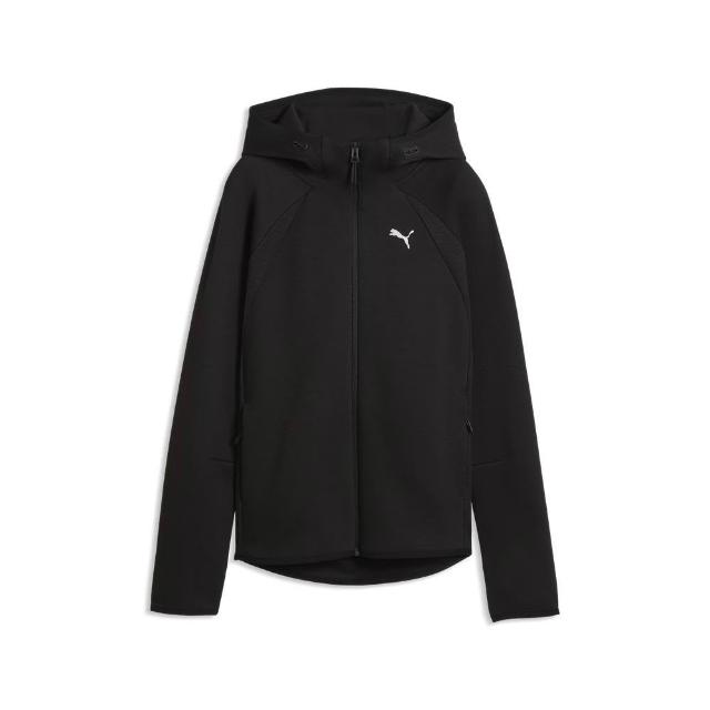【PUMA官方旗艦】基本系列Evostripe連帽外套 女性 69189801(黑色)
