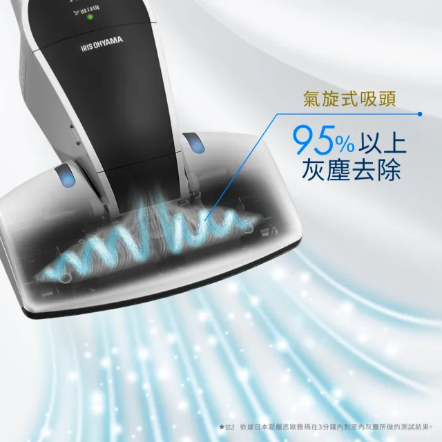 【IRIS】UV無線氣旋式除塵蹣機 IC-FDC1(日本官方直營/智慧髒污感應燈/除塵除蹣)
