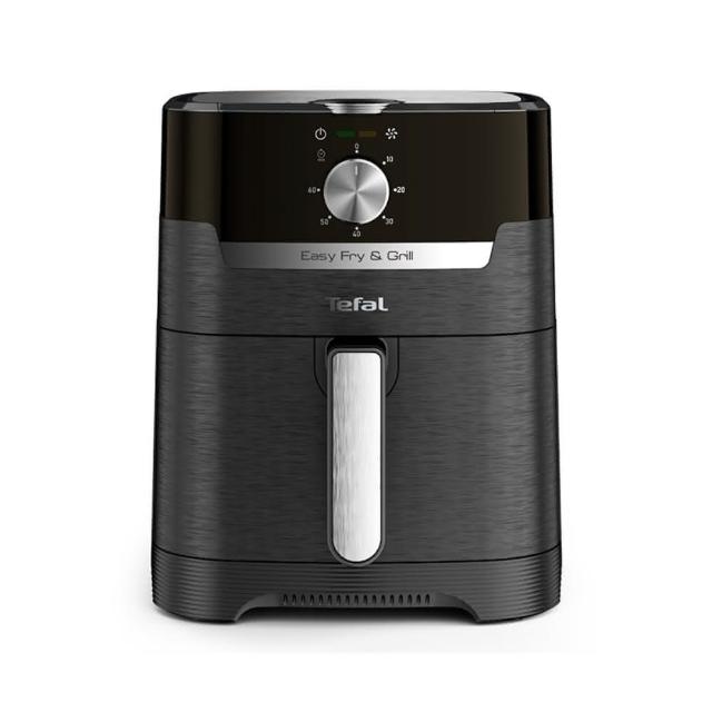 Tefal 特福 EY501870 空氣炸鍋,來自法國知名品牌,產地中國製造,尺寸長39.8x寬31.4x高37cm,重量僅5.2kg,適閤家庭使用。支援110V/60Hz電壓,消耗功率1000W以上,提供2公升以上大容量,輕鬆料理健康美食。具1年保固及BSMI許可字號R31663,安全可靠,完美結合美味與健康,適合忙碌現代家庭! TEFAL法國特福 EY501870