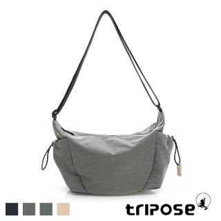 【tripose】MOVE微皺尼龍輕量雙側袋斜背包-大(多色)