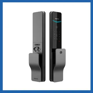 【Philips 飛利浦】DDL801 五合一推拉式智能門鎖/電子鎖(指紋│卡片│密碼│鑰匙│WIFI/含安裝)
