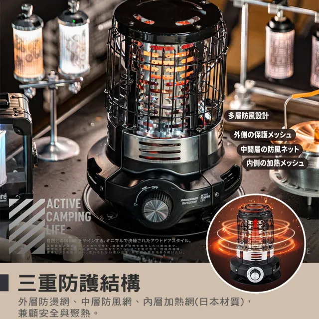 【樂活不露】小太陽瓦斯暖爐 GH-01(卡式瓦斯暖爐 戶外暖爐 暖爐 暖器 取暖器 露營 逐露天下)