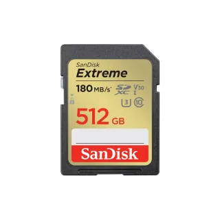 【SanDisk 晟碟】Extreme SD UHS-I 記憶卡 512GB(公司貨)