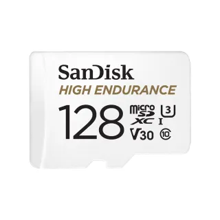 【SanDisk】行車記錄器/監控專用High Endurance microSD 記憶卡 128GB(公司貨)