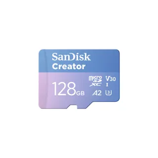【SanDisk】SanDisk CREATOR Micro SD UHS-I 記憶卡 128GB(公司貨)