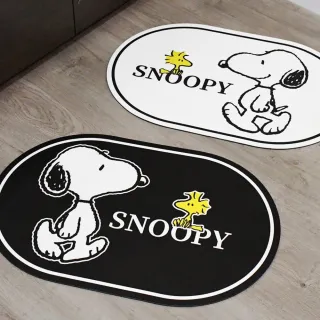 【SNOOPY 史努比】彷皮革吸水面料高質感踏墊 吸水地墊-單件含運(0.4特薄不卡門 吸水止滑 多款選)