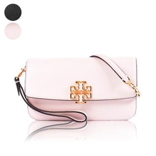 【TORY BURCH】荔枝紋編織鍊帶翻蓋手拿/斜背二用WOC包(新款任選)