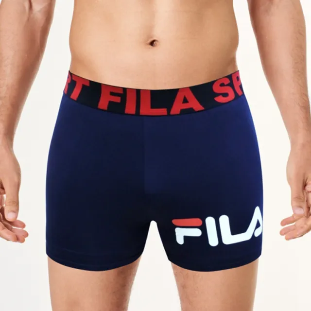 【Porabella】FILA 內褲 男內褲 男四角褲 棉質內褲 吸濕排汗透氣四角褲 男生內褲 平口褲