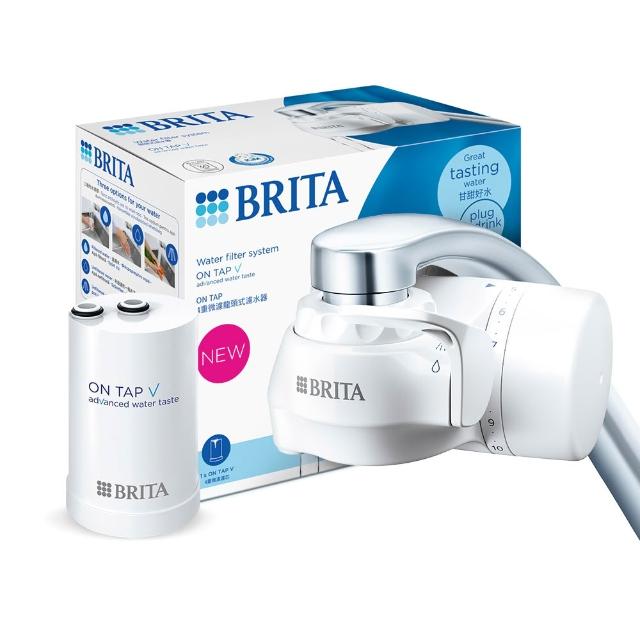 【BRITA】官方直營 強效除鉛 ON TAP 4重微濾龍頭式淨水器+3入微濾濾芯(共1機4芯)
