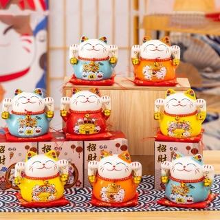 【Loha 樂活家】5寸招財貓存錢罐 存錢招財貓(擺件 飾品 禮品 陶瓷招財貓 招財進寶擺件 開業轉運擺件)