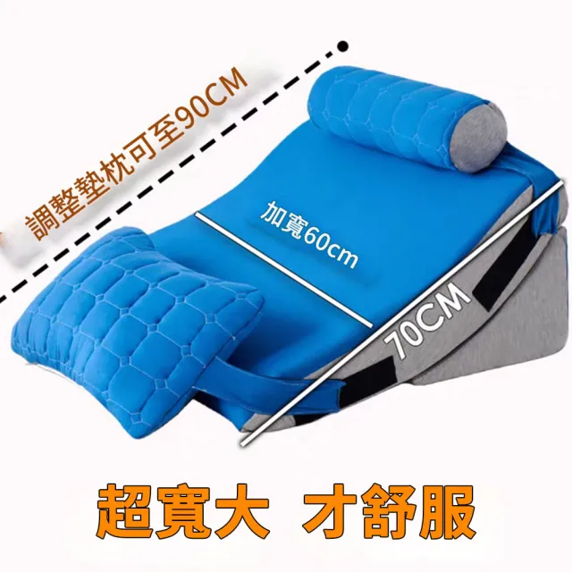 楔形枕 三角枕 靠背 防反酸枕頭 胃食道逆流 斜坡枕(三角靠枕/床頭靠墊/床頭靠背/三角靠墊)