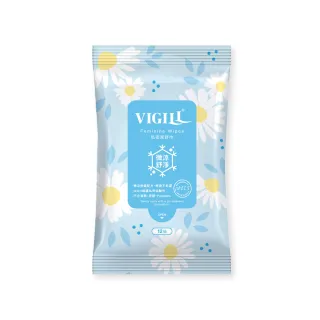 【VIGILL 婦潔】私密潔舒巾-微涼12抽/包(私密清潔 女性私密舒巾)