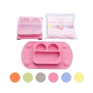 【英國EasyMat】笑臉矽膠餐盤-攜帶版(外出吸盤矽膠餐盤)