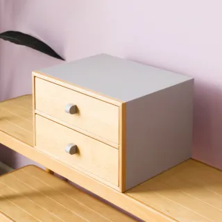 【有情門】STRAUSS Lab 小采置物櫃-雙抽/高24.5(製作期2-3週/實木/MIT/收納櫃/置物盒/)
