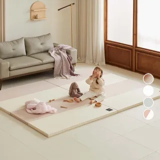 【韓國design skin】4cm超厚嬰幼童摺疊遊戲地墊/無毒無味(四色任選/超降躁/銷售過萬/育兒神器)