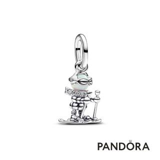 【Pandora 潘多拉】滑雪者吊飾-飾品/情人節禮物/生日禮/純銀