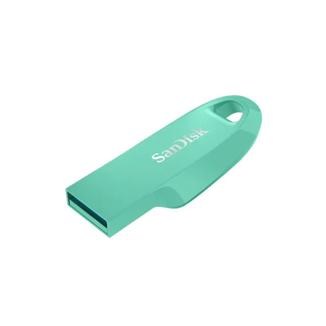【SanDisk 晟碟】Ultra Curve USB 3.2 隨身碟青蘋果綠 256GB(公司貨)