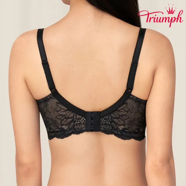 【Triumph 黛安芬】自在貼合系列 蕾絲透氣包覆無鋼圈內衣(時尚黑)
