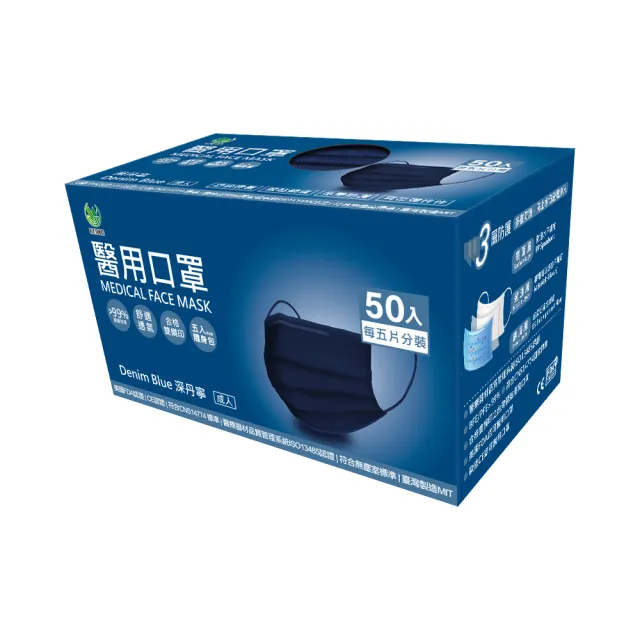 【旺昌】醫用口罩未滅菌-50片/盒 X4(6色任選)