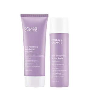 【寶拉珍選】10%果酸身體乳210ml+抗老化緊緻A醇身體乳118ml 2入組(Paulas Choice)