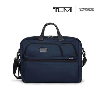 【TUMI】Alpha 大型 17 吋筆電彈道尼龍公事包 - 海軍藍(TUMI 官方旗艦店)