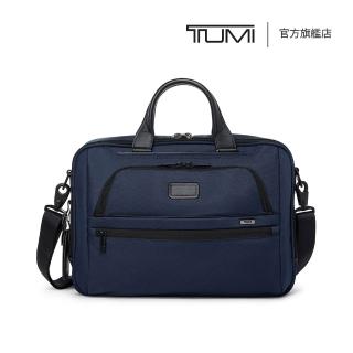 【TUMI】Alpha 中型 15 吋筆電彈道尼龍公事包 - 海軍藍(TUMI 官方旗艦店)