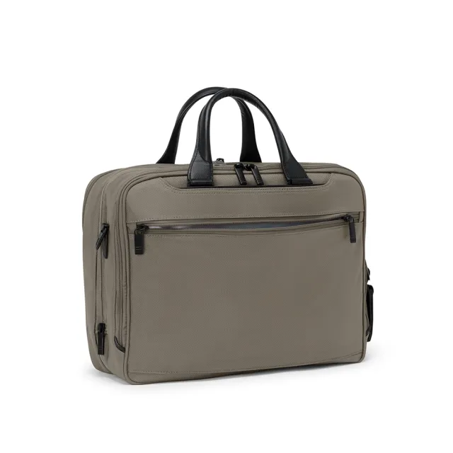 【TUMI】Alpha 中型 15 吋筆電可擴展彈道尼龍公事包 - 合金灰(TUMI 官方旗艦店)