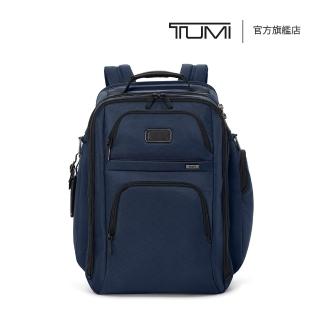 【TUMI】Alpha 15 吋筆電商務收納型彈道尼龍後背包 - 海軍藍(TUMI 官方旗艦店)