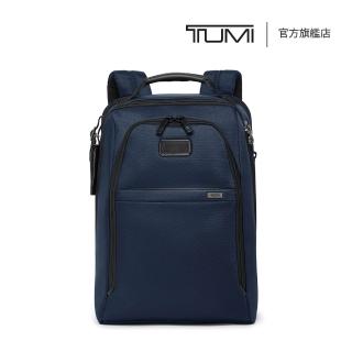 【TUMI】Alpha 中型 15 吋筆電可擴充套件彈道尼龍後揹包 - 海軍藍(TUMI 官方旗艦店)