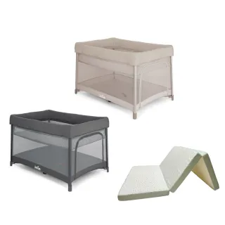 【Joie官方旗艦】amigo™ go 多功能嬰兒床+三合一多用途床墊-彩色磨石 111x72x5cm(床邊床+多用途床墊組)