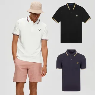 【FRED PERRY】男生 POLO衫 經典刺繡LOGO 麥穗 桂冠 短