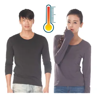 【LIGHT&DARK】買2送2-發熱-圓領極暖絨衣-男/女款(保暖發熱/親膚)