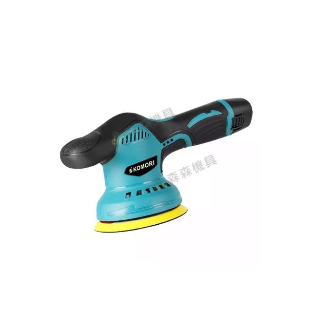 【森森機具】12V DA八檔位拋光機 附2電1充+12組豪華組 交換禮物(無線打臘機  拋光機 汽車打蠟 打臘機)