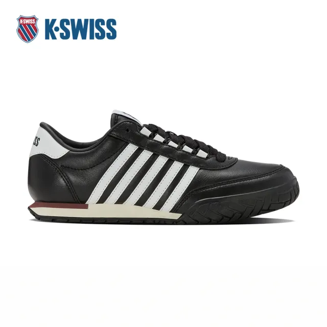 【K-SWISS】時尚運動鞋 VINTAGE TRAINER LTH 休閒 男鞋  黑白色 09462-013-M
