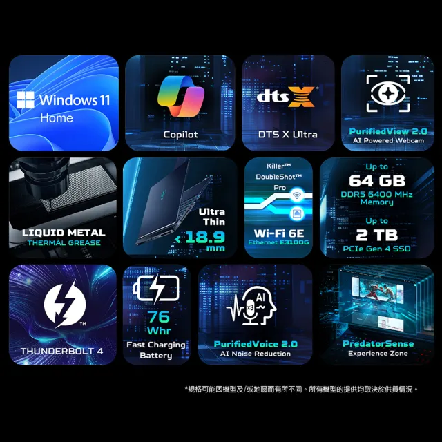 【Acer 宏碁】16吋Ultra 9 RTX5070Ti電競AI筆電(Predator/PHN16S-71-90TD/Ultra 9 275HX/32G/1TB/W11)