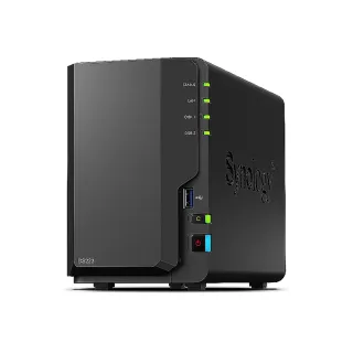 【Synology 群暉科技】搭4TBx2★DS223 2Bay NAS 網路儲存伺服器+內接硬碟(HAT3300-4T)