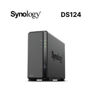 【Synology 群暉科技】搭4TBx1★DS124 1Bay NAS 網路儲存伺服器+內接硬碟(HAT3300-4T)