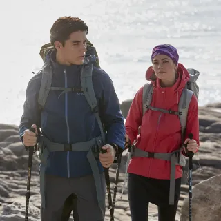 【ATUNAS 歐都納】男GORE-TEX PACLITE PLUS防風防水單件式外套(透氣輕量/戶外休閒/風衣)