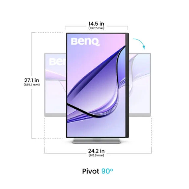 【BenQ】MA270UP 4K鏡面款 最適合MAC外接護眼螢幕(27型/HDR400/USB-C/HDMI/內建喇叭)
