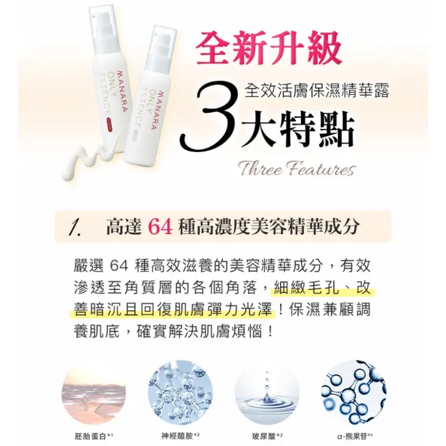 【MANARA 曼娜麗】ALL IN ONE 全效活膚保濕精華露一般型 100ml/1入(保濕 精華 細緻毛孔 改善暗沉)