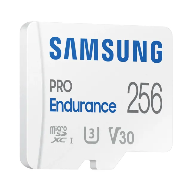 【Samsung 三星】PRO Endurance microSDHC U3 V30 256GB 高耐用記憶卡(MB-MJ256KA/APC)